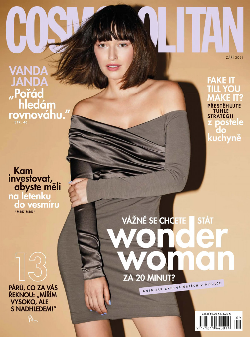 Vanda Janda featured on the Cosmopolitan Czech Republic cover from September 2021