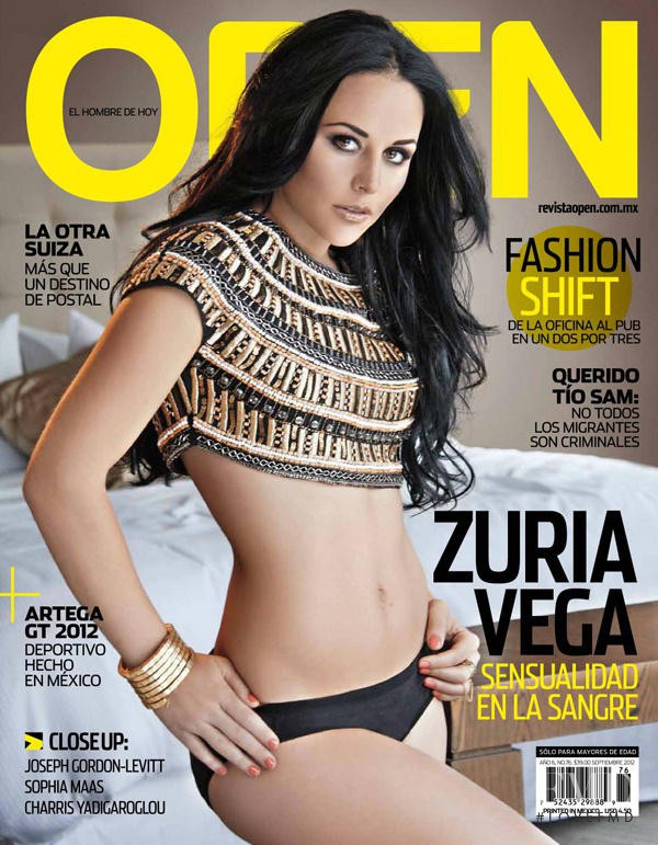 Zuria Vega featured on the Open cover from September 2012
