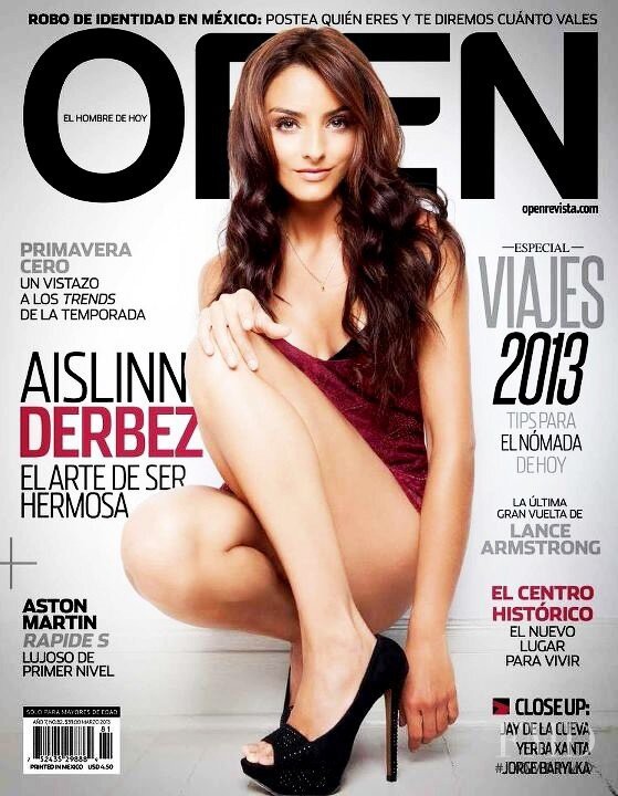 Aislinn Derbez featured on the Open cover from March 2013