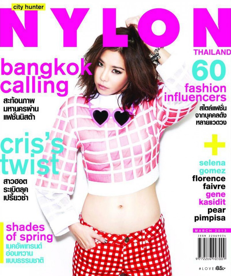 Cris Horwang featured on the Nylon Thailand cover from March 2013