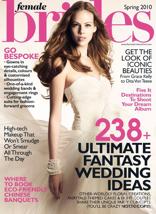 Jillian Sheldon featured on the Female Brides Singapore cover from March 2010
