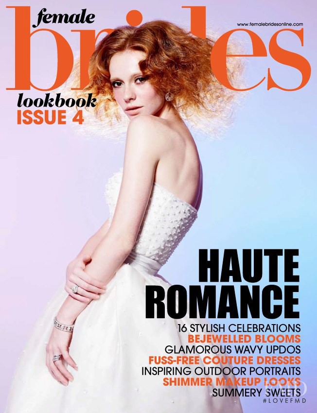 Kira Pievskaya featured on the Female Brides Singapore cover from March 2012