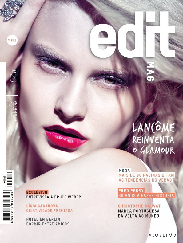 Julia Melnykova featured on the Edit Mag cover from July 2012