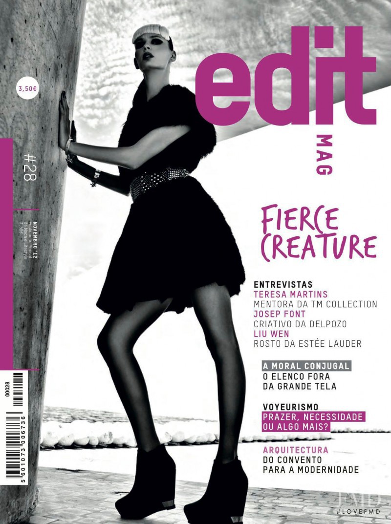 Jhenyfy Muller featured on the Edit Mag cover from November 2012