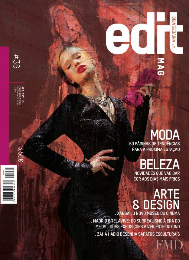 Ola Korytowska featured on the Edit Mag cover from September 2013