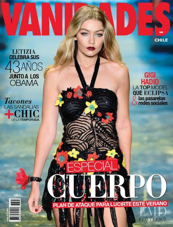 Gigi Hadid featured on the Vanidades Chile cover from October 2015