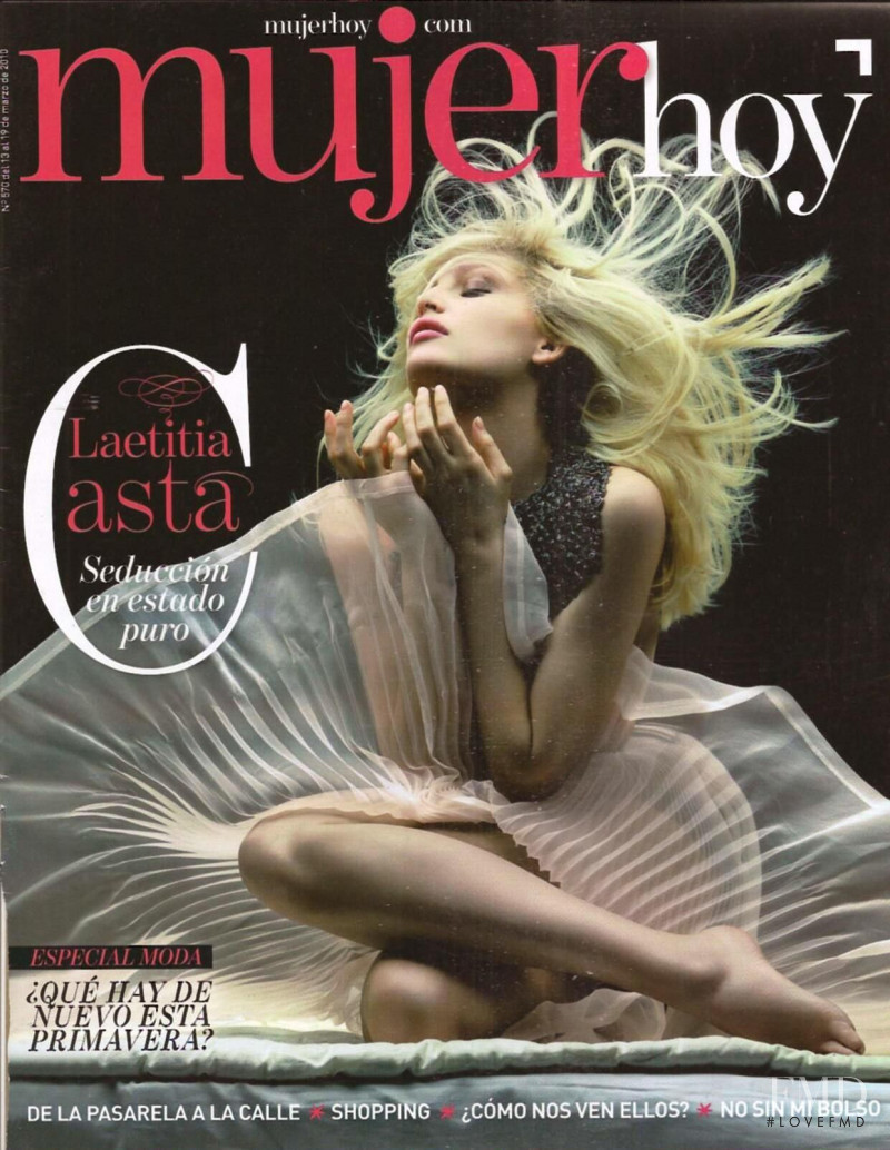 Laetitia Casta featured on the Mujer Hoy cover from March 2010