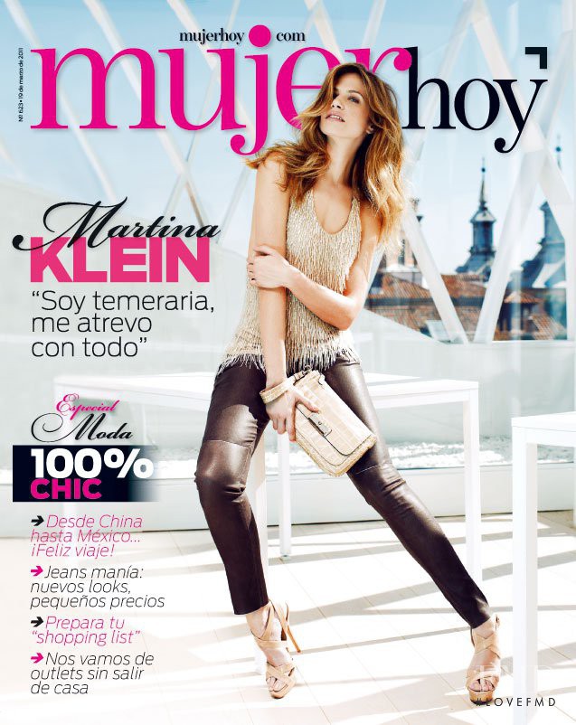 Martina Klein featured on the Mujer Hoy cover from March 2011