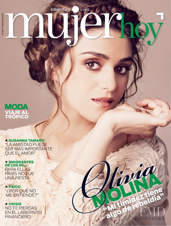 Olivia Molina featured on the Mujer Hoy cover from June 2012