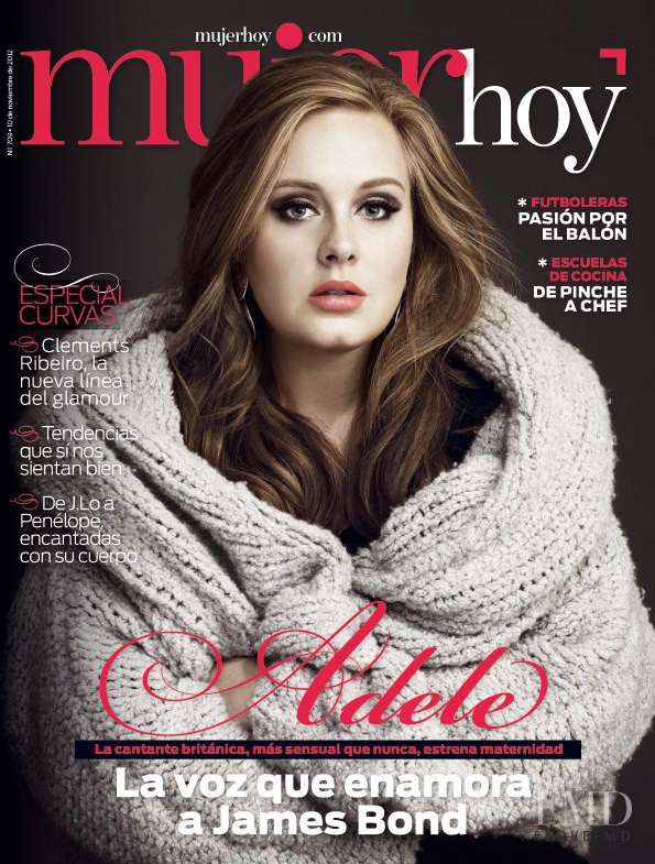 Adele featured on the Mujer Hoy cover from November 2012