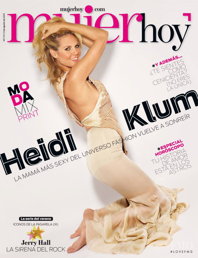 Heidi Klum featured on the Mujer Hoy cover from August 2013