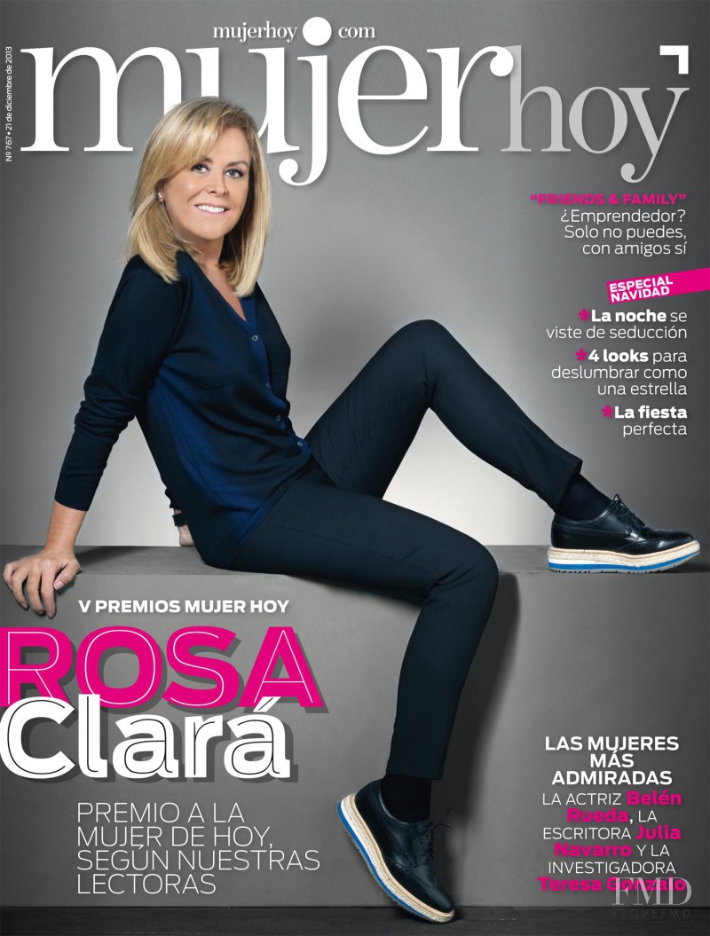 Rosa Clará featured on the Mujer Hoy cover from December 2013