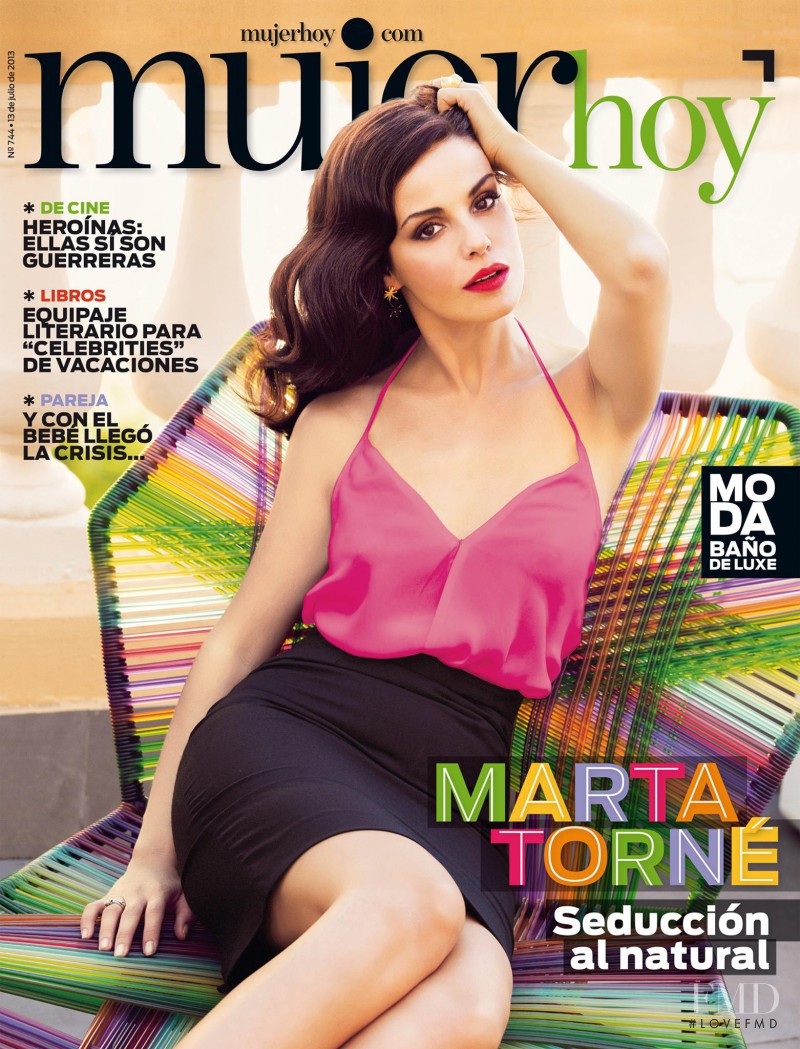 Marta Torné featured on the Mujer Hoy cover from July 2013