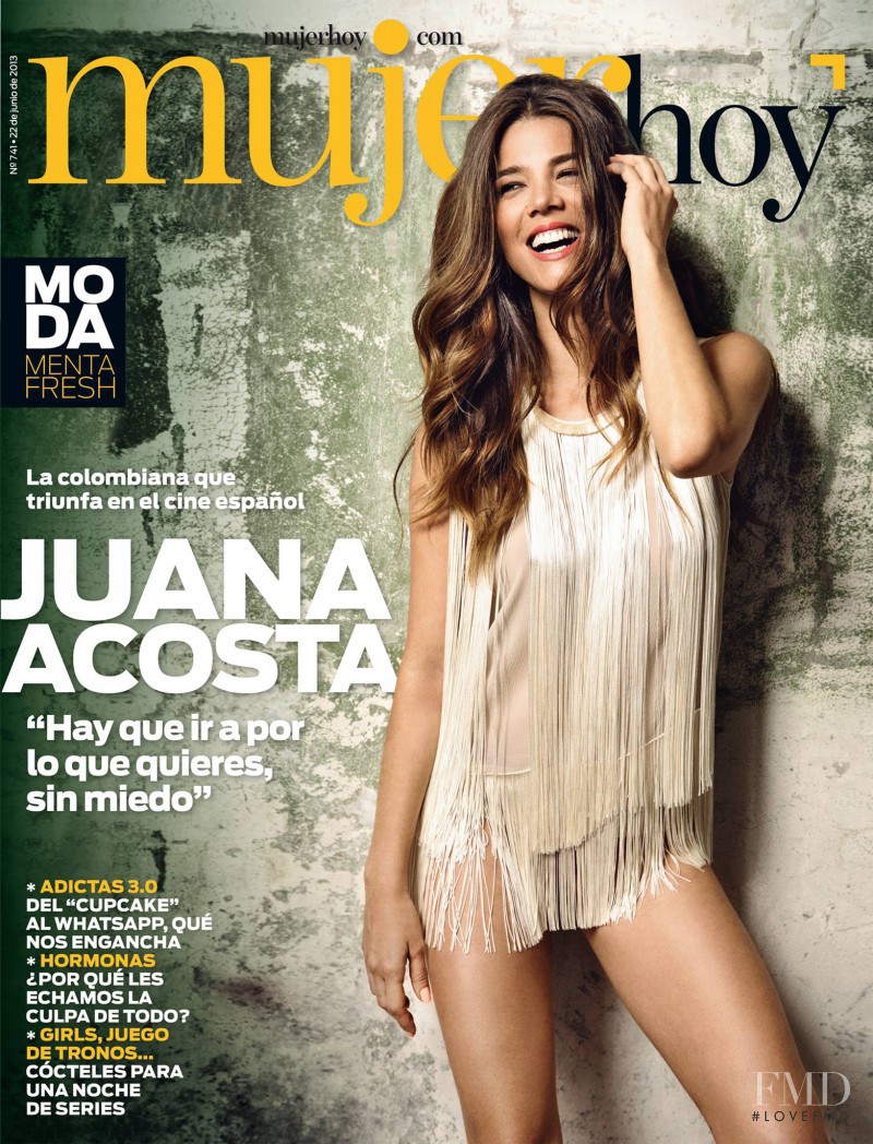Juana Acosta featured on the Mujer Hoy cover from June 2013