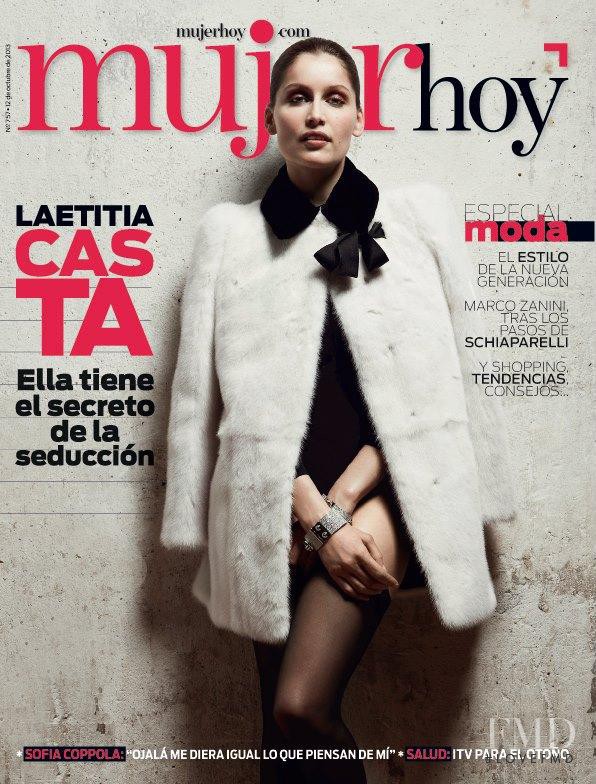 Laetitia Casta featured on the Mujer Hoy cover from October 2013