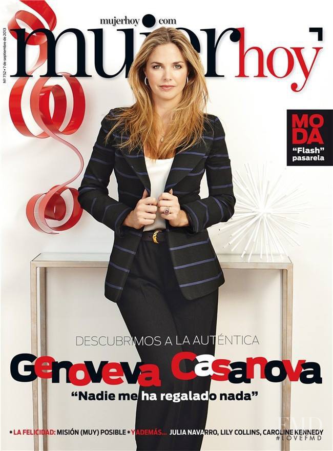 Genoveva Casanova featured on the Mujer Hoy cover from September 2013