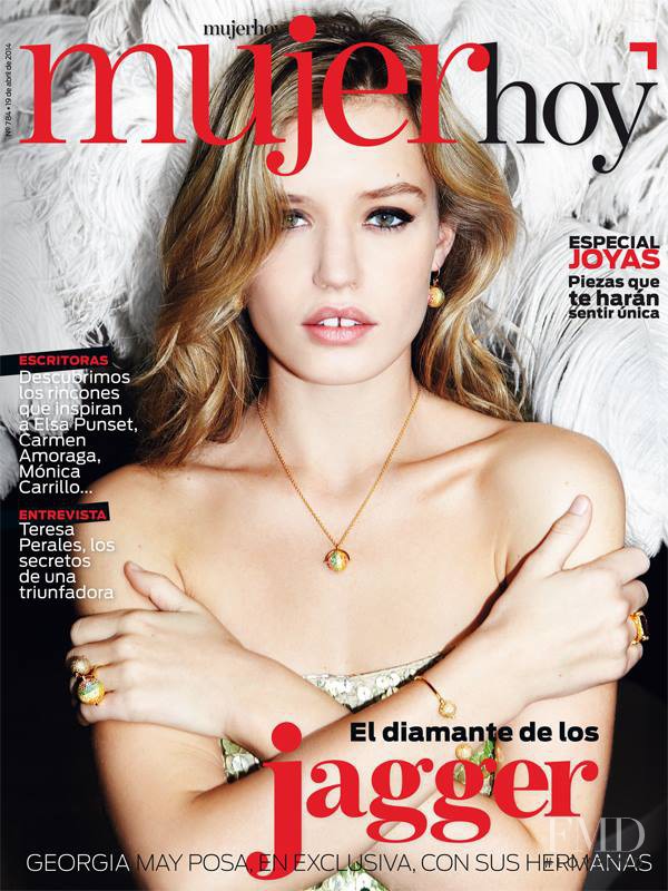 Georgia May Jagger featured on the Mujer Hoy cover from April 2014