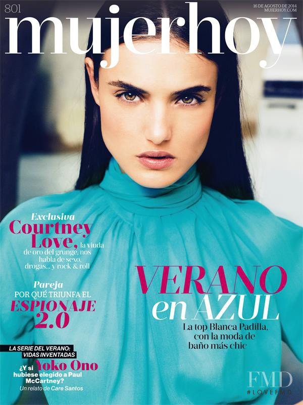 Blanca Padilla featured on the Mujer Hoy cover from August 2014