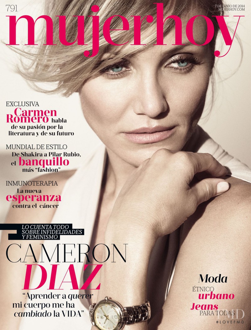 Cameron Diaz featured on the Mujer Hoy cover from June 2014