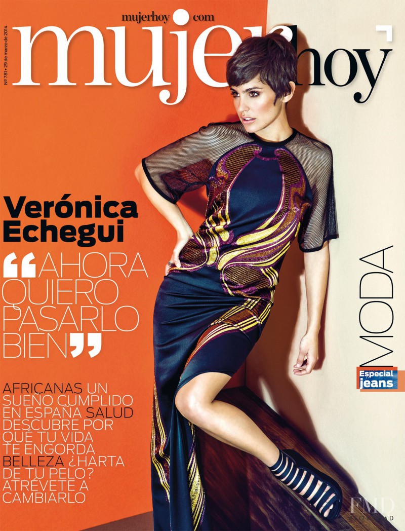 Verónica Echegui featured on the Mujer Hoy cover from March 2014
