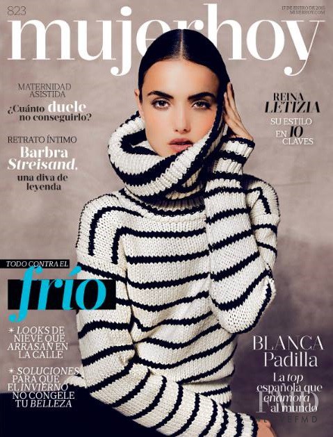 Blanca Padilla featured on the Mujer Hoy cover from January 2015