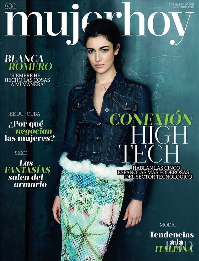 Blanca Romero featured on the Mujer Hoy cover from March 2015