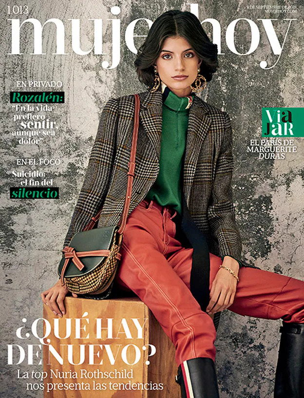 Nuria Rothschild featured on the Mujer Hoy cover from September 2018