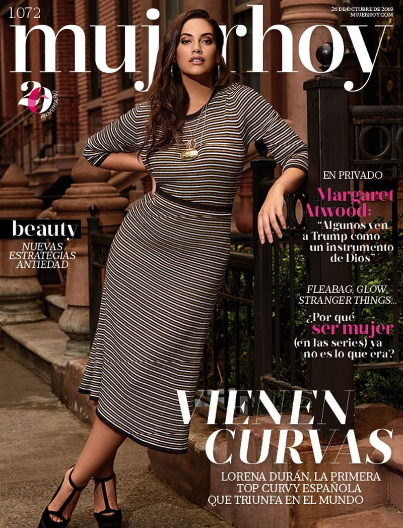 Lorena Duran featured on the Mujer Hoy cover from October 2019