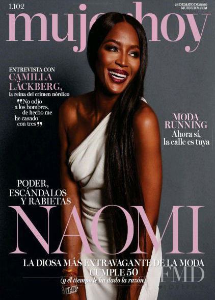 Naomi Campbell featured on the Mujer Hoy cover from March 2020
