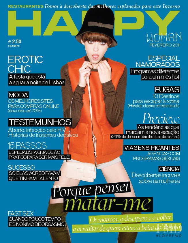  featured on the Happy Woman cover from February 2011