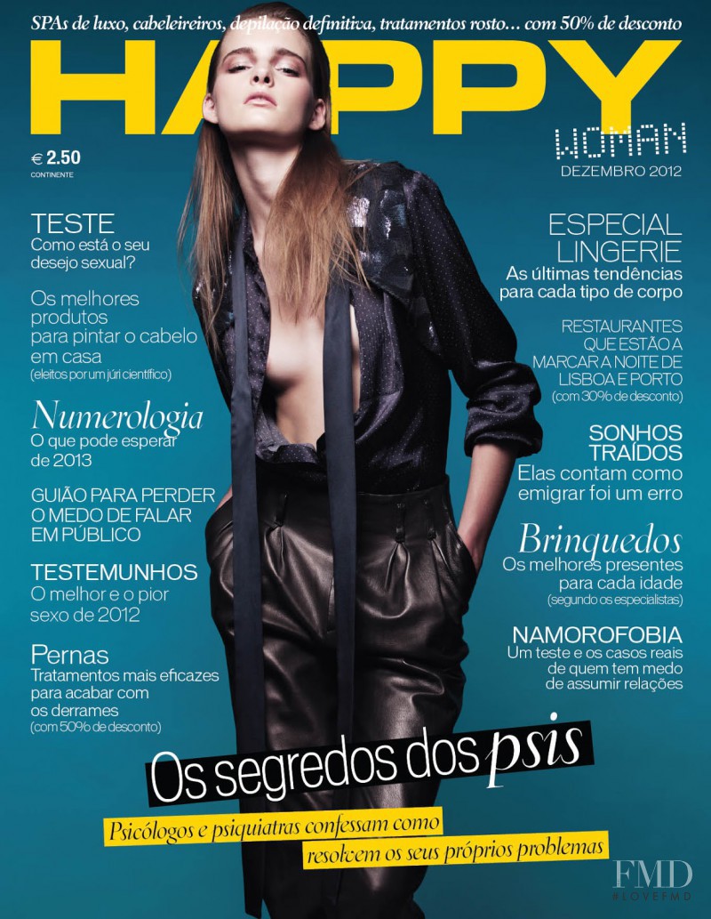 Marine Van Outryve featured on the Happy Woman cover from December 2012