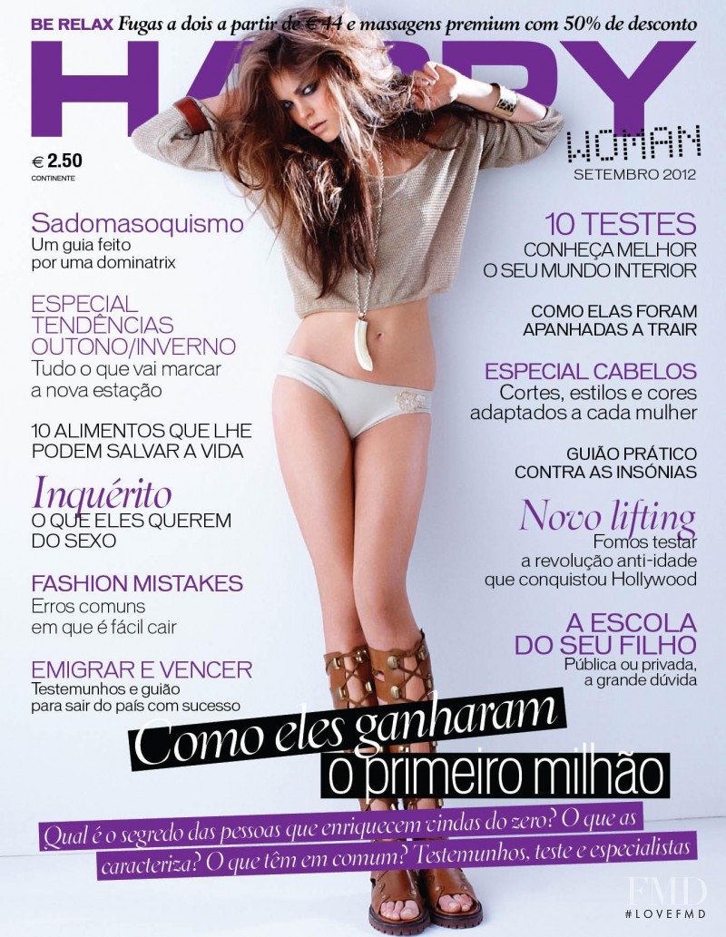 Valeriane Le Moi featured on the Happy Woman cover from September 2012