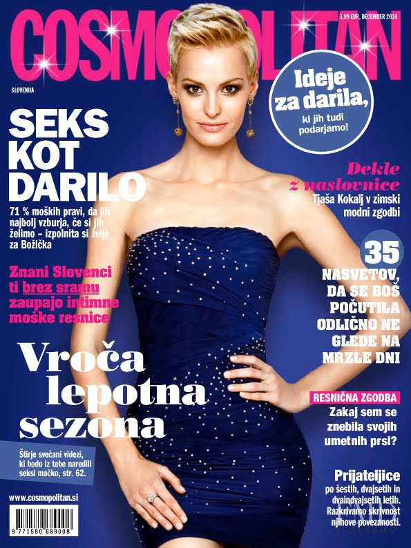 Tjasa Kokalj featured on the Cosmopolitan Slovenia cover from December 2010
