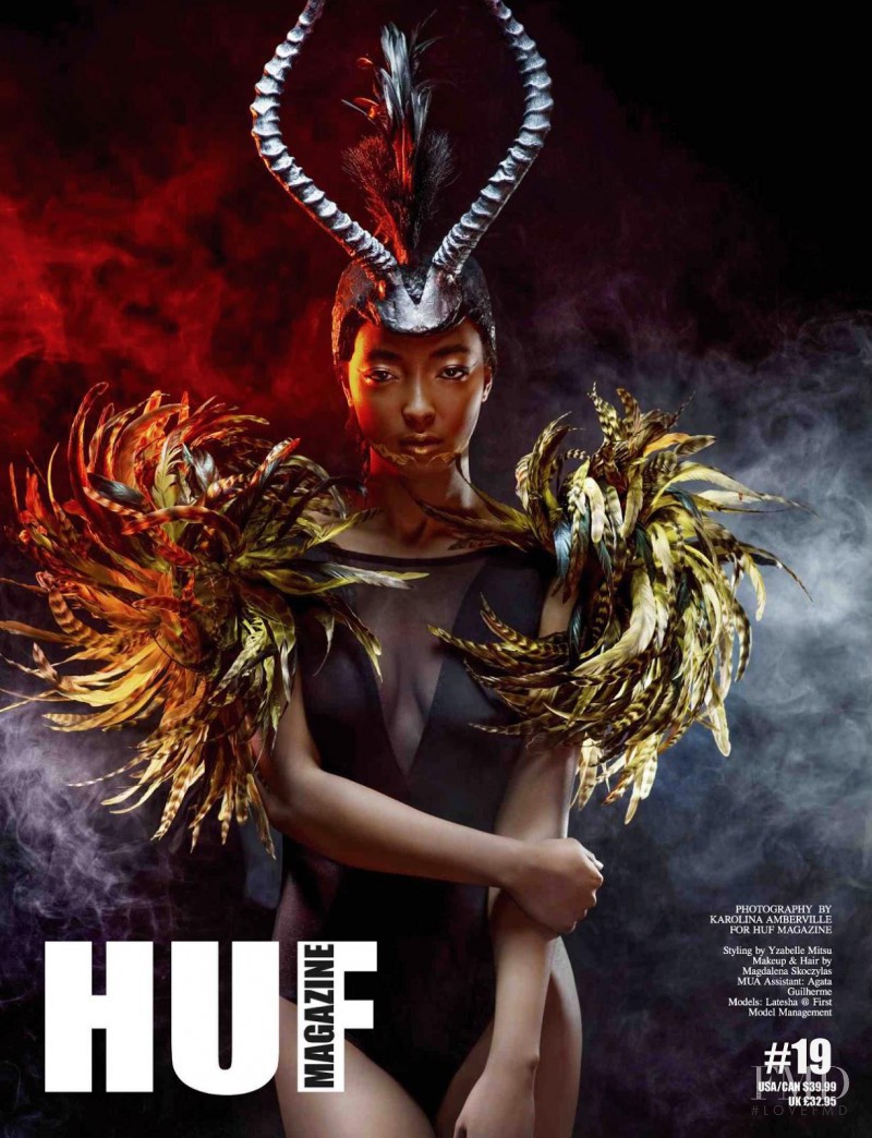Latesha featured on the HUF Magazine cover from May 2013