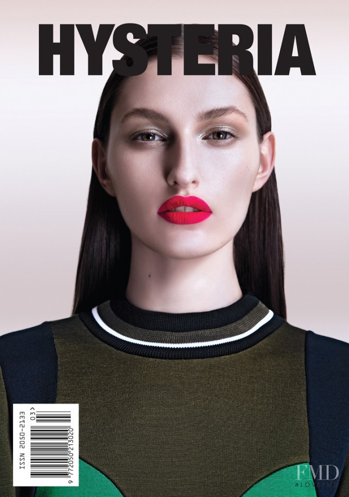 Zoe Huxford featured on the Hysteria cover from June 2014