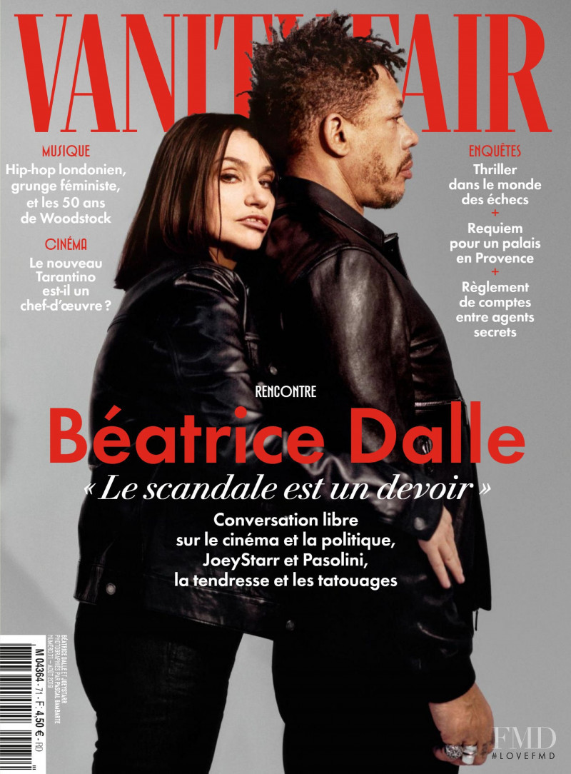 Beatrice Dalle, Joey Starr featured on the Vanity Fair France cover from August 2019