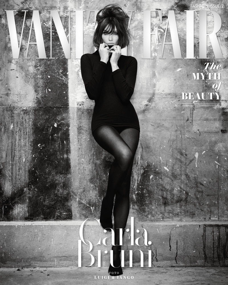 Carla Bruni featured on the Vanity Fair France cover from October 2023