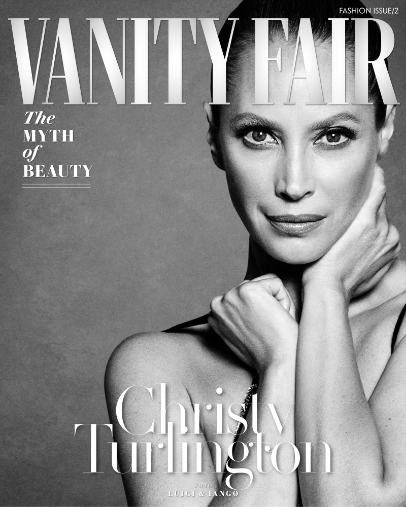 Christy Turlington featured on the Vanity Fair France cover from October 2023