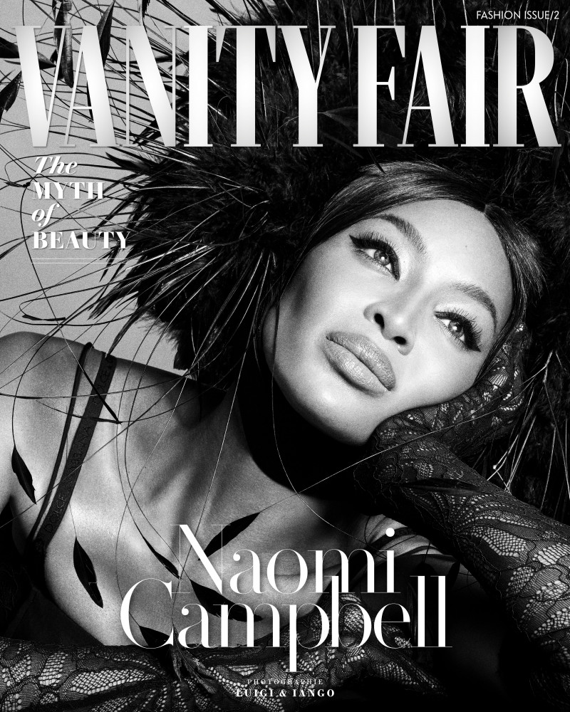 Naomi Campbell featured on the Vanity Fair France cover from October 2023
