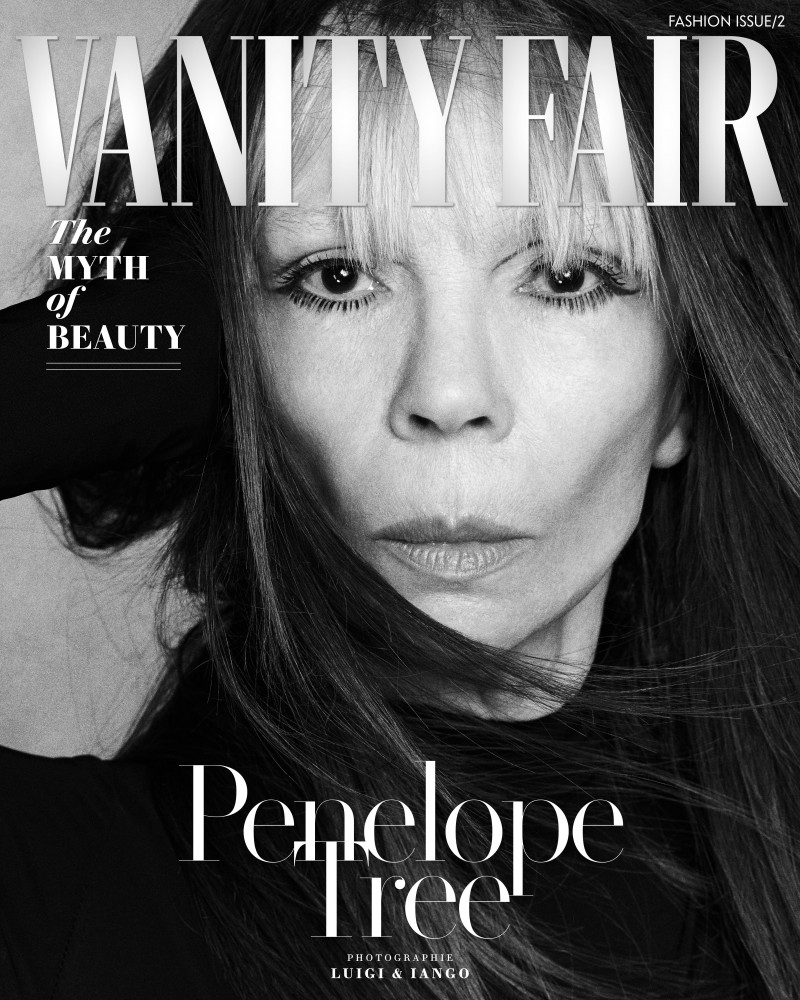 Penelope Tree featured on the Vanity Fair France cover from October 2023