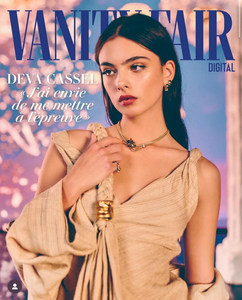 Deva Cassel featured on the Vanity Fair France cover from March 2025