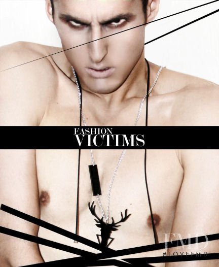 Alex Centeno featured on the Fashion Victims cover from July 2011