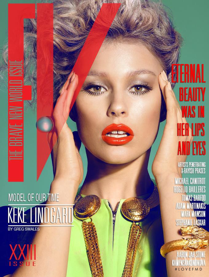 Keke Lindgard featured on the Fashion Victims cover from July 2013