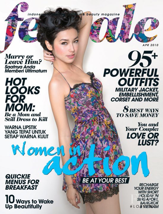  featured on the Female Indonesia cover from April 2010