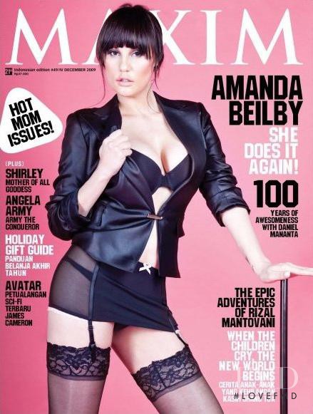 Amanda Beilby featured on the Maxim Indonesia cover from December 2009