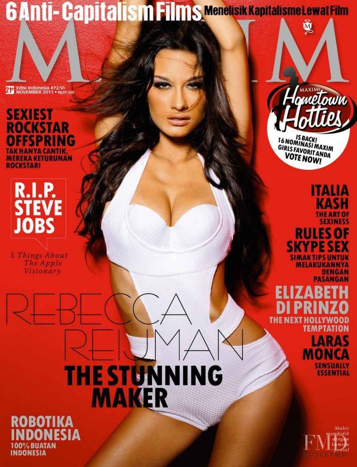 Rebecca Reijman featured on the Maxim Indonesia cover from November 2011