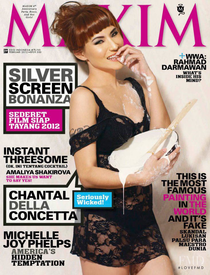  featured on the Maxim Indonesia cover from February 2012
