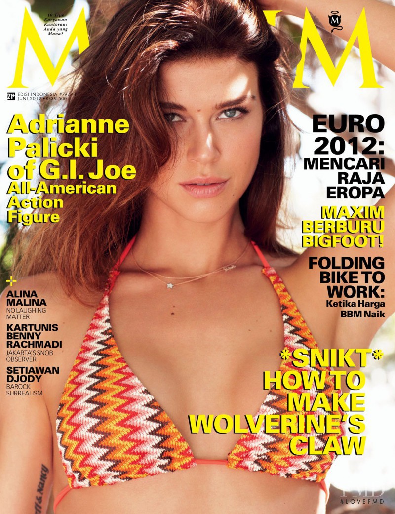 Adrianne Palicki featured on the Maxim Indonesia cover from June 2012