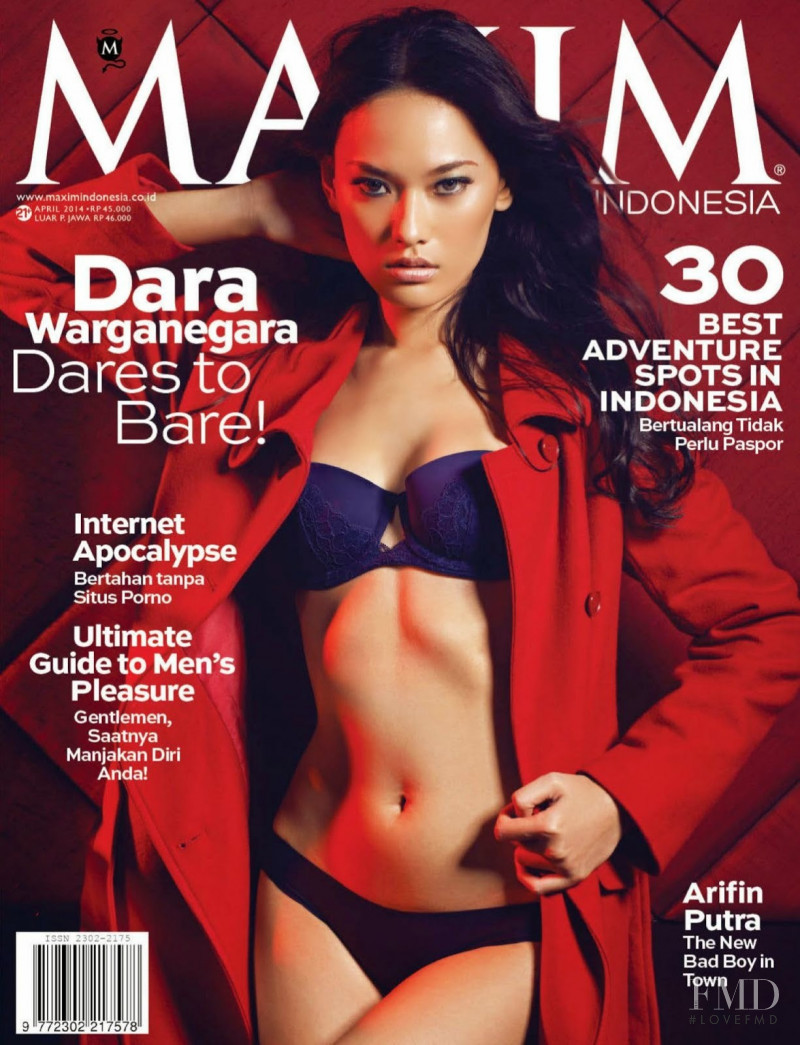 Dara Warganegara featured on the Maxim Indonesia cover from April 2014