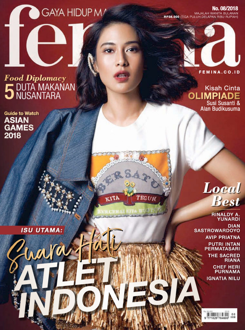  featured on the Femina Indonesia cover from August 2018